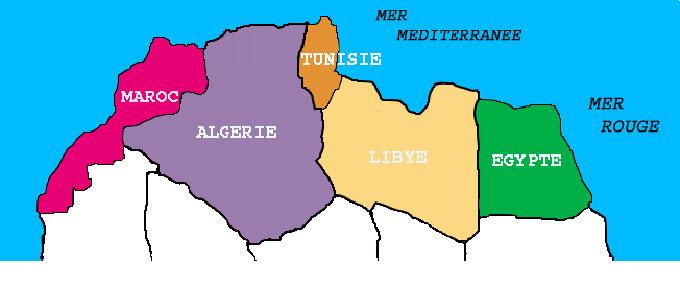 pays afrique du nord