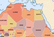 Carte Maghreb Afrique