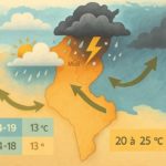 Alerte Météo : Fortes pluies et orages sur la Tunisie Météo