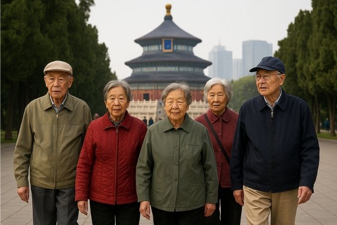 Population Seniors Chine