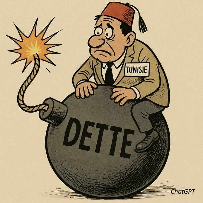 Caricature Dette