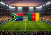 Stade plein avant le match Afrique du Sud – Cameroun en huitième de finale de la Coupe d’Afrique des Nations