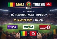 Mali – Tunisie : heure, chaîne TV et diffusion du choc à élimination directe Où regarder Mali – Tunisie : affiche du huitième de finale de la CAN, heure 20h00 le vendredi 3 janvier 2026 et logos des diffuseurs