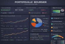 Portefeuille Virtuel DaschBoard du 24 mars 2026