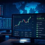 IA en Bourse : +1,36% dès la première séance dans un marché en baisse Graphique de performance boursière montrant la progression du portefeuille MyInvestia en vert contrastant avec la courbe rouge descendante du Tunindex le 2 mars 2026.