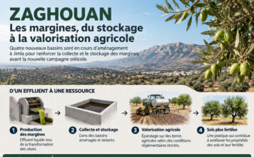ÉCONOMIE CIRCULAIRE – Zaghouan : quatre bassins pour faire des margines une ressource agricole