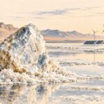 L’or blanc du désert : une découverte qui pourrait redessiner la place de la Tunisie dans l’économie mondiale Illustration symbolique du potentiel de lithium dans les saumures du Chott El-Jérid, en Tunisie, et des perspectives de transition énergétique.